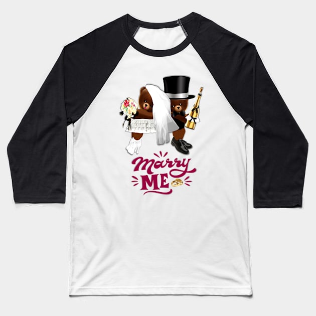 Marriage Proposal Baseball T-Shirt by KC Morcom aka KCM Gems n Bling aka KCM Inspirations